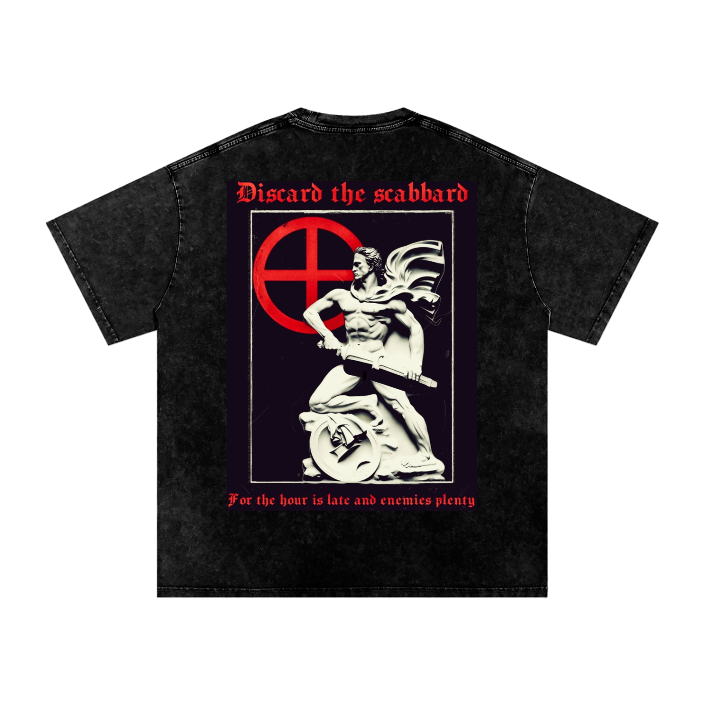 Discard the scabbard oversized t-shirt